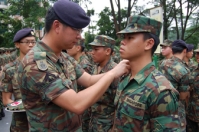 Donning of the armband 