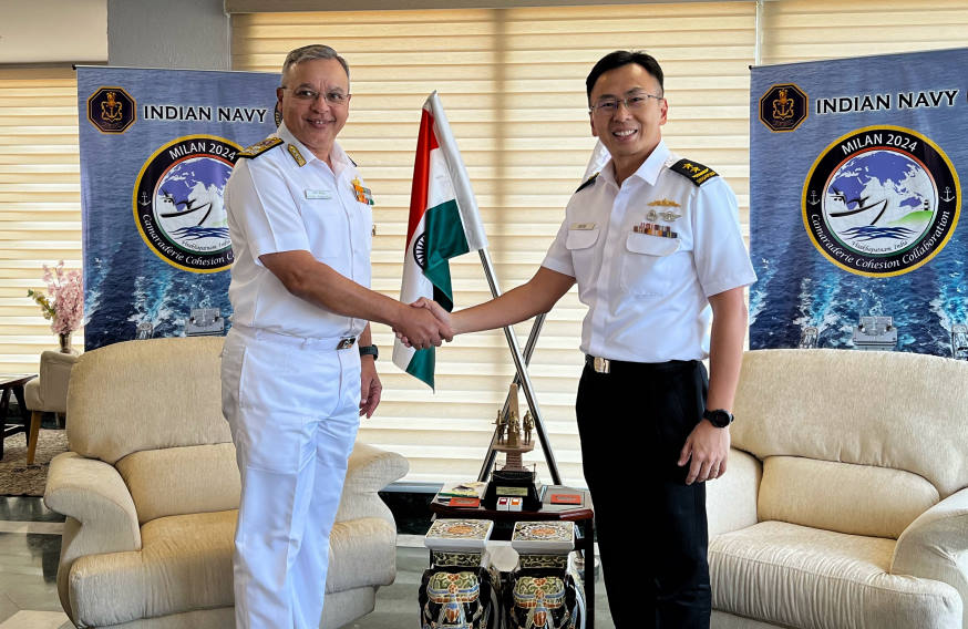 RADM Wat also met with the Indian Navy's Flag Officer Commanding-in-Chief (Eastern Naval Command) Vice-Admiral (VADM) Rajesh Pendharkar. 
