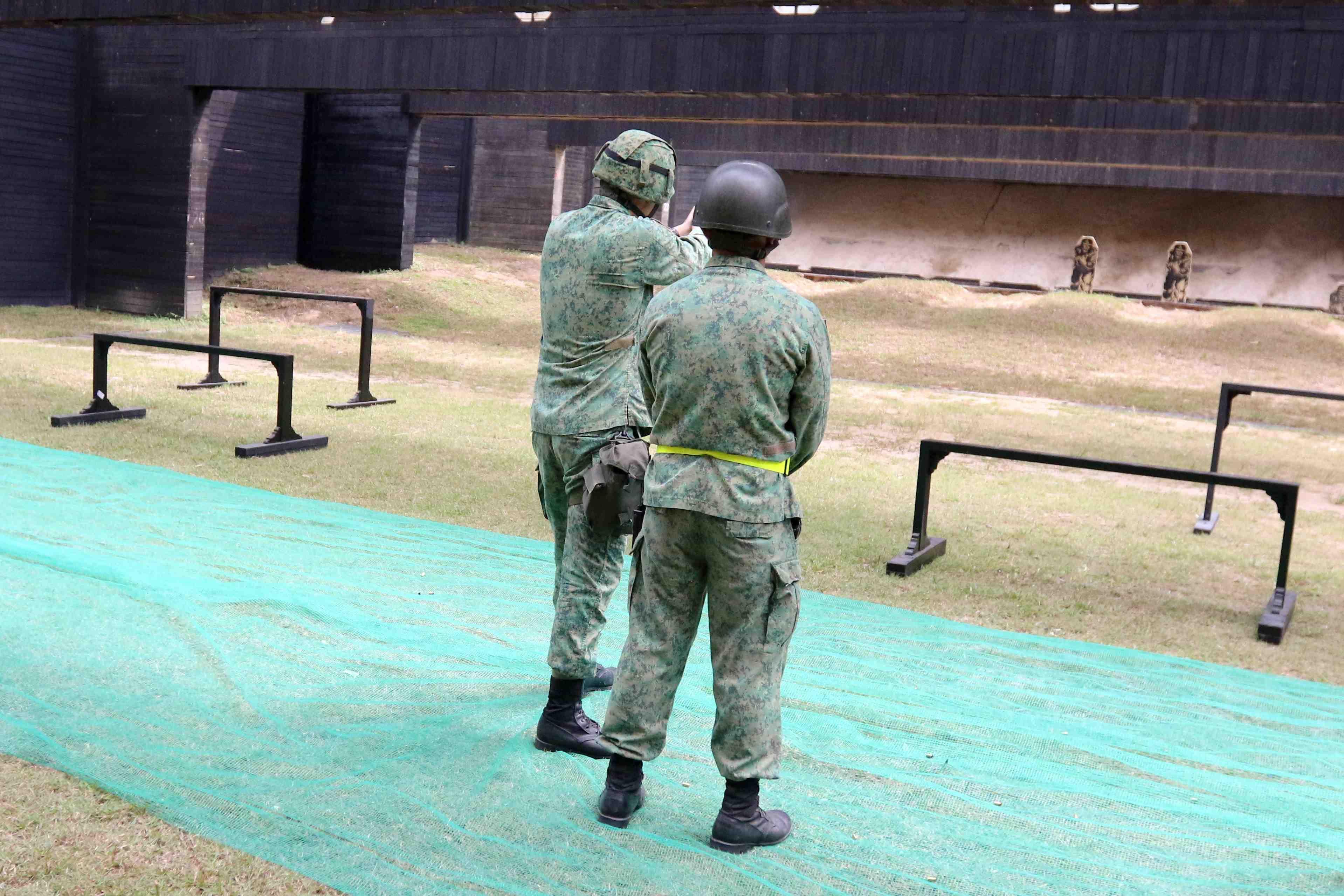 Infanteers participating in the Infantry Shoot