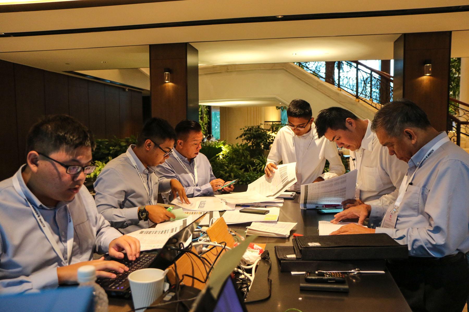 The Transport Desk Team hard at work coordinating transport arrangements.