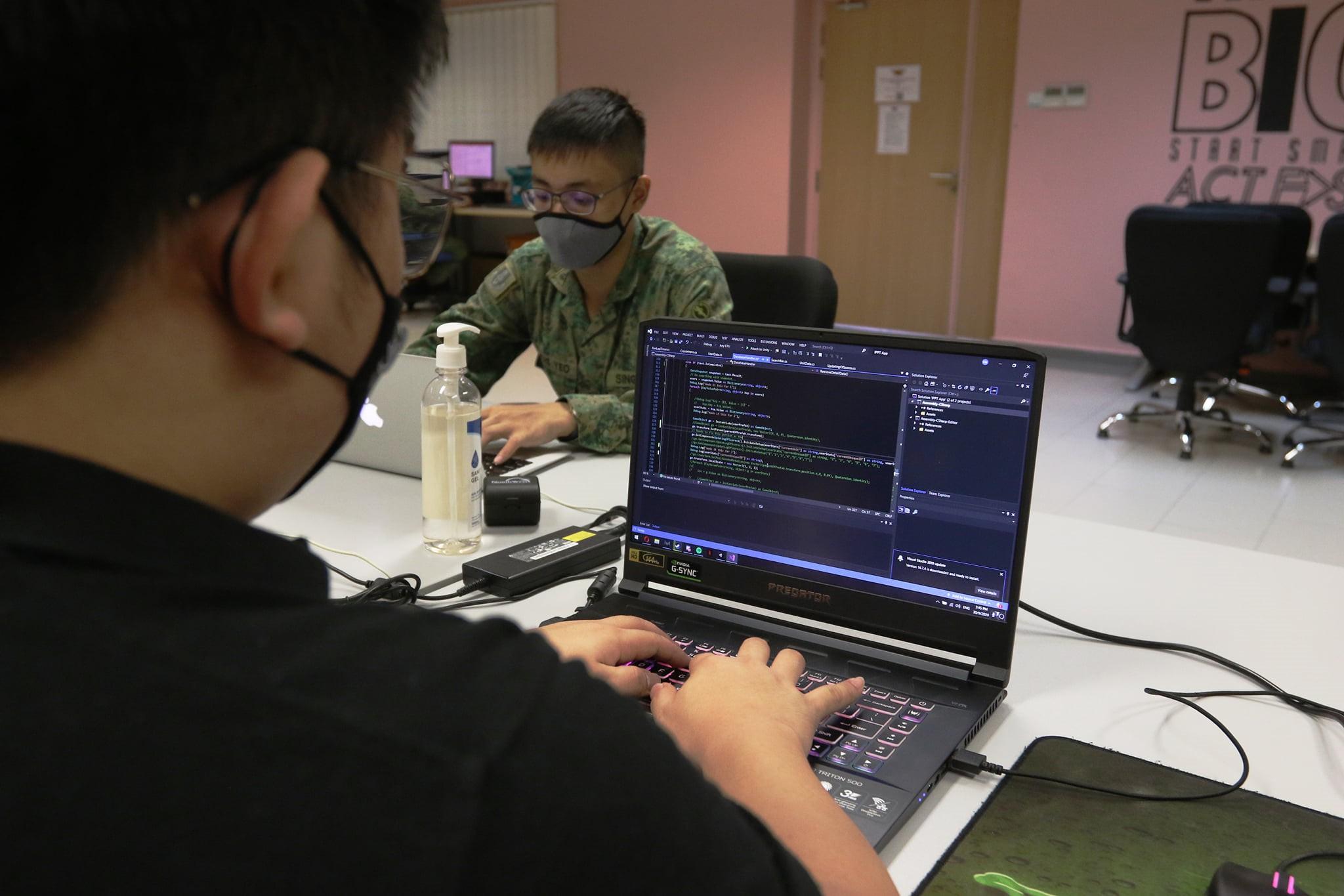 PTE Sim coding and developing digital applications.