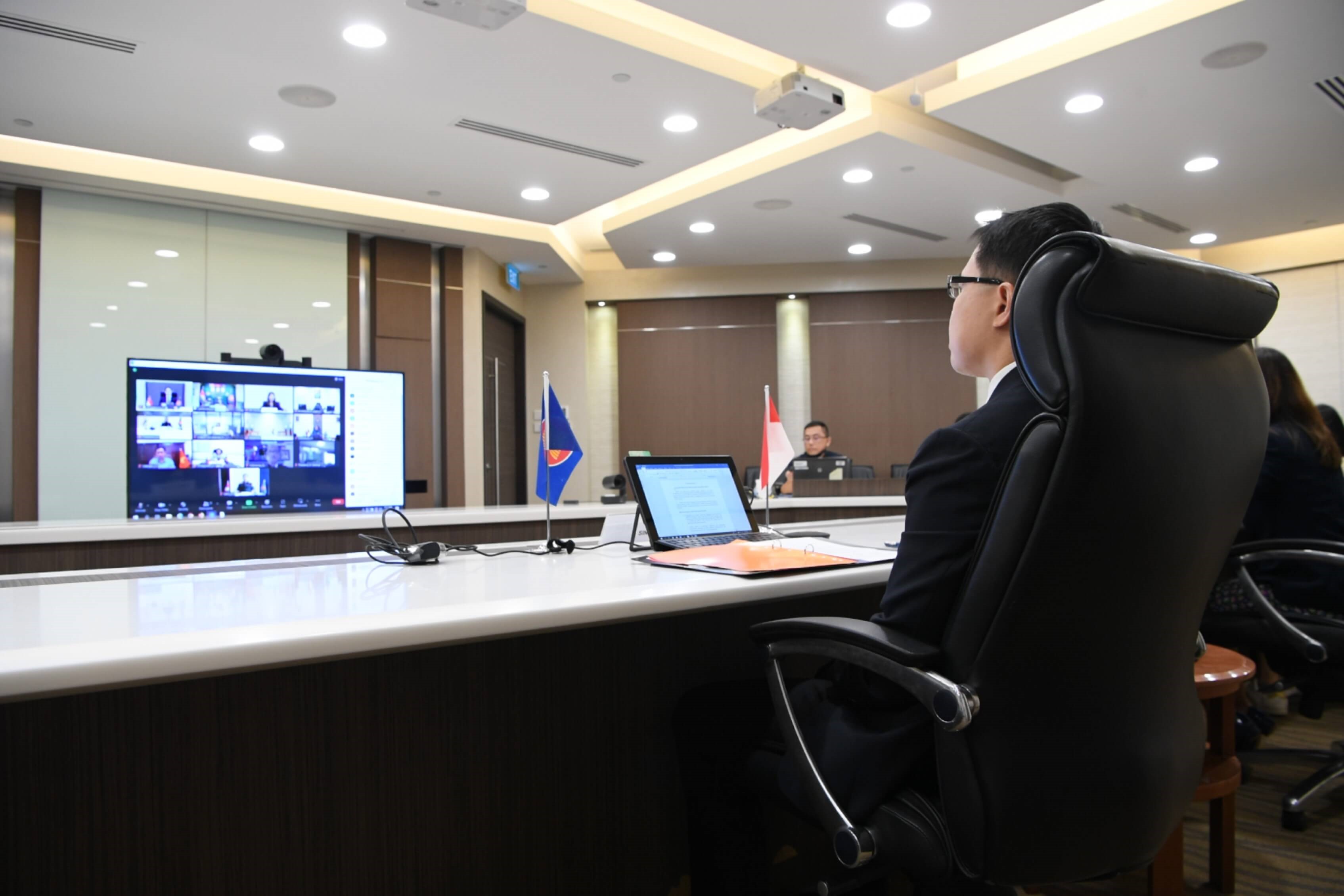 The ACICE's inaugural Advisory Board meeting held virtually in 2022