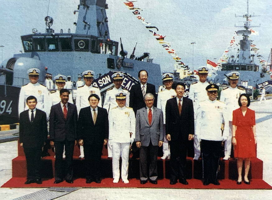 VIPs at the commissioning ceremony.