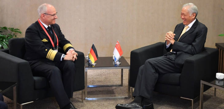 German Chief of Navy Makes Introductory Visit to Singapore