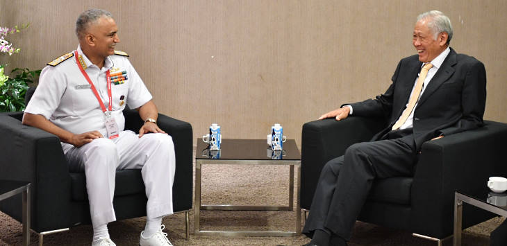 Chief of Naval Staff of the Indian Navy Makes Introductory Visit to Singapore