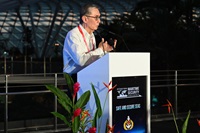 Executive Deputy Chairman of S. Rajaratnam School of International Studies (RSIS) Ambassador Ong Keng Yong welcomed our international delegations at the 9th IMSC Opening Dinner held earlier this evening at Jewel Changi Airport
