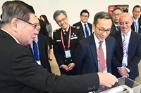 Permanent Secretary (Defence) Mr Chan Heng Kee was also present at CEC earlier today where he visited the various exhibition booths