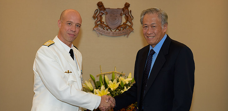 Swedish Navy Chief of Staff Makes Introductory Visit to Singapore
