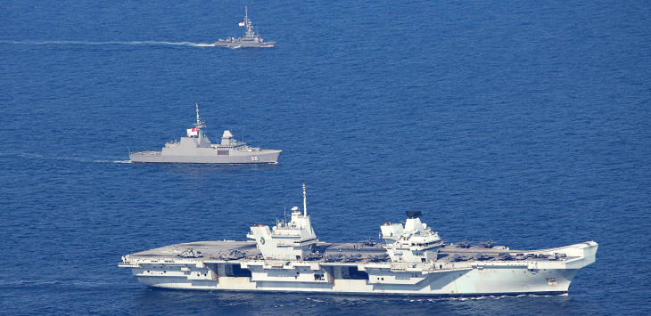 Republic of Singapore Navy Conducts Passage Exercise with Royal Navy's Carrier Strike Group