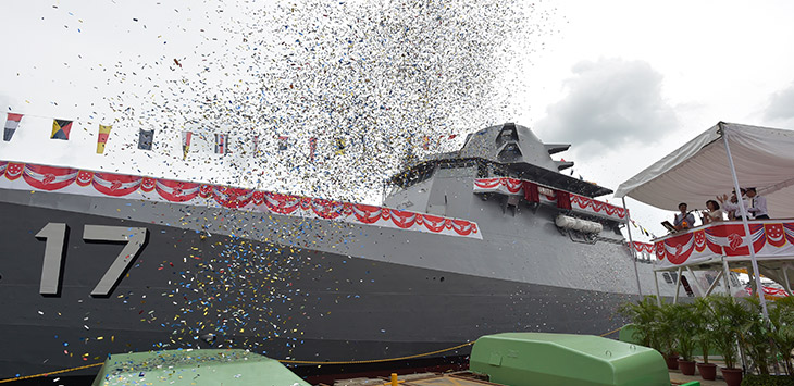 Third Singapore-made Ship Launched: Littoral Mission Vessel Programme Progressing Well
