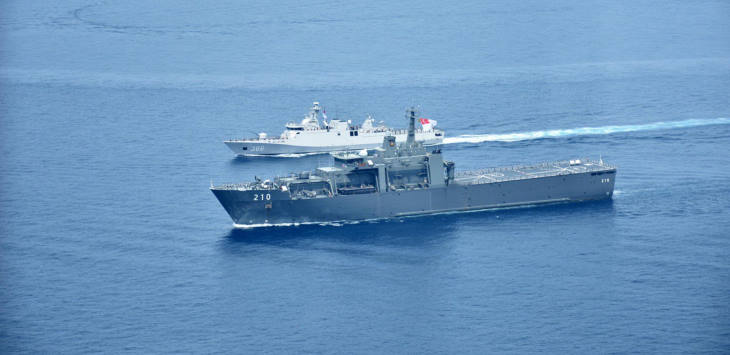 PASSEX with KRI Sultan Hasanuddin and KRI Sampari