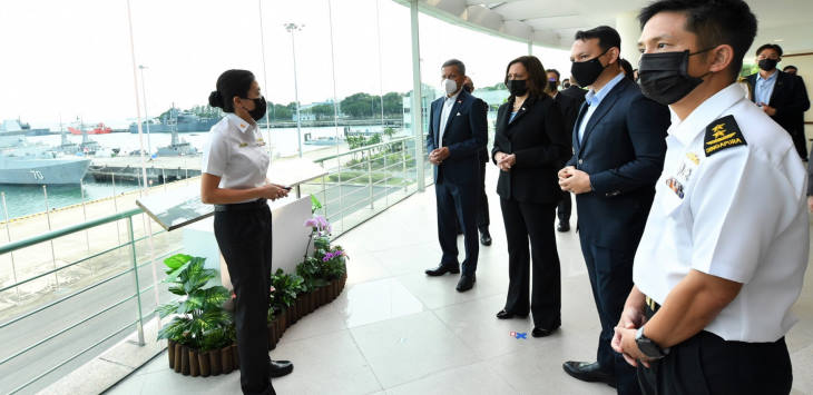 US Vice President Visits RSS Singapura - Changi Naval Base