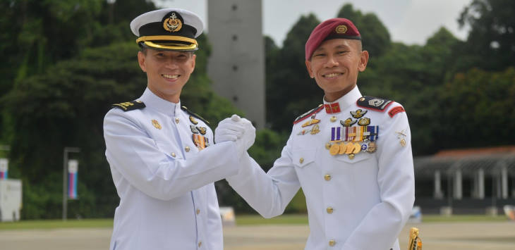 Naval Diver, Commando Lead SAF Day Parade