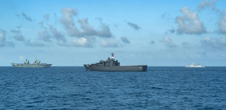 Republic of Singapore Navy Conducts Passage Exercise with Royal Navy's Carrier Strike Group