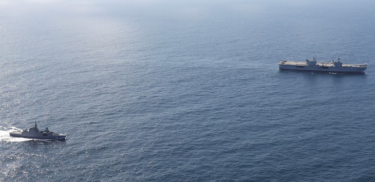 RSS Formidable Conducted Passage Exercise with Royal Navy