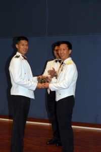 Best Cadet and Best in PT: OCT(DR) Cheong Siew Meng (left).