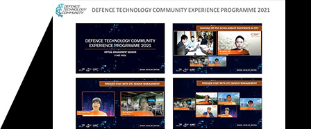 DEFENCE TECHNOLOGY COMMUNITY EXPERIENCE PROGRAMME 2021