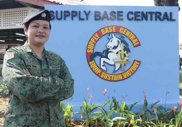 1st Female Base Sergeant Major, CSSCOM - 2WO Karen Tan