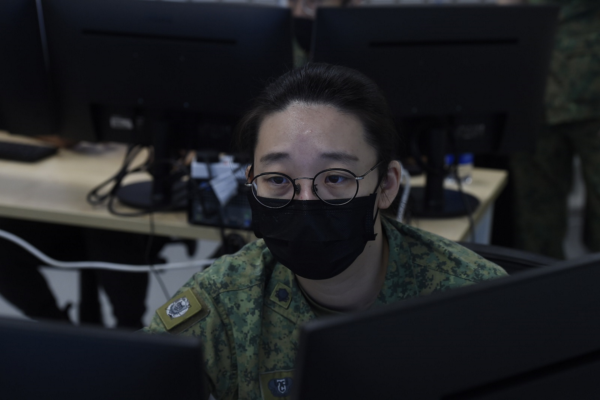 An SAF participant taking part in the Critical Infrastructure Security Showdown (CISS) exercise.