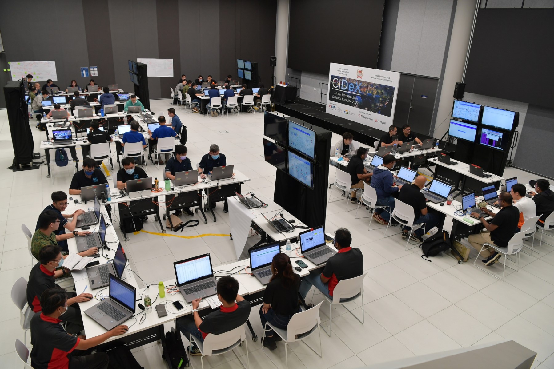 Participants from the Digital and Intelligence Service DIS and 16 other national agencies at the inaugural CIDeX held at the National University of Singapore School of Computing