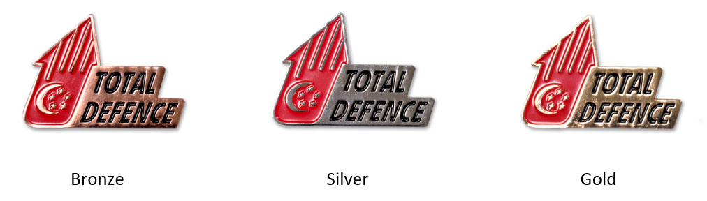 Total Defence badges