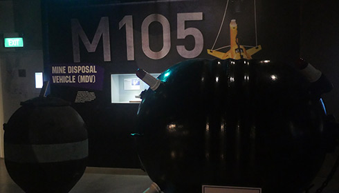 Underwater Warfare Technology exhibit, RSN museum
