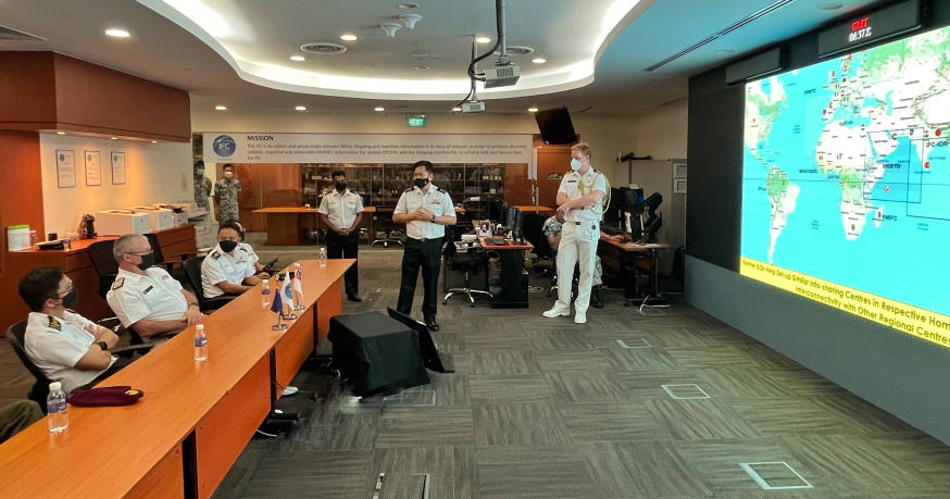 RADM Proctor visited our Information Fusion Centre (IFC) at the Changi Command and Control Centre where we shared how the IFC contributes towards ensuring maritime security in the region and beyond.
