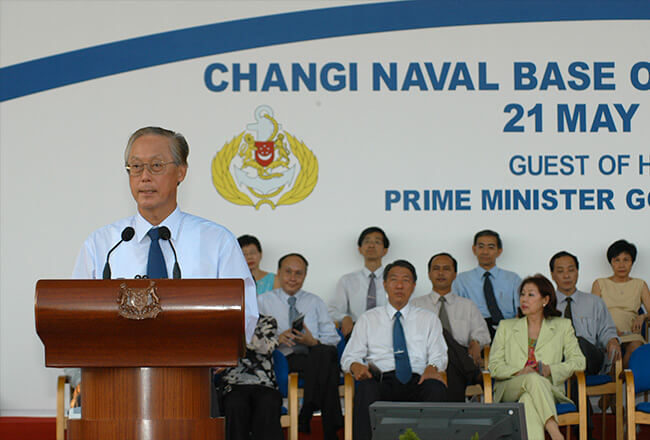 Official opening of Changi Naval Base by Mr Goh Chok Tong, 21 May 2004