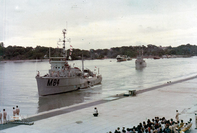 Coastal Minesweeper, RSS Jupiter in 1976