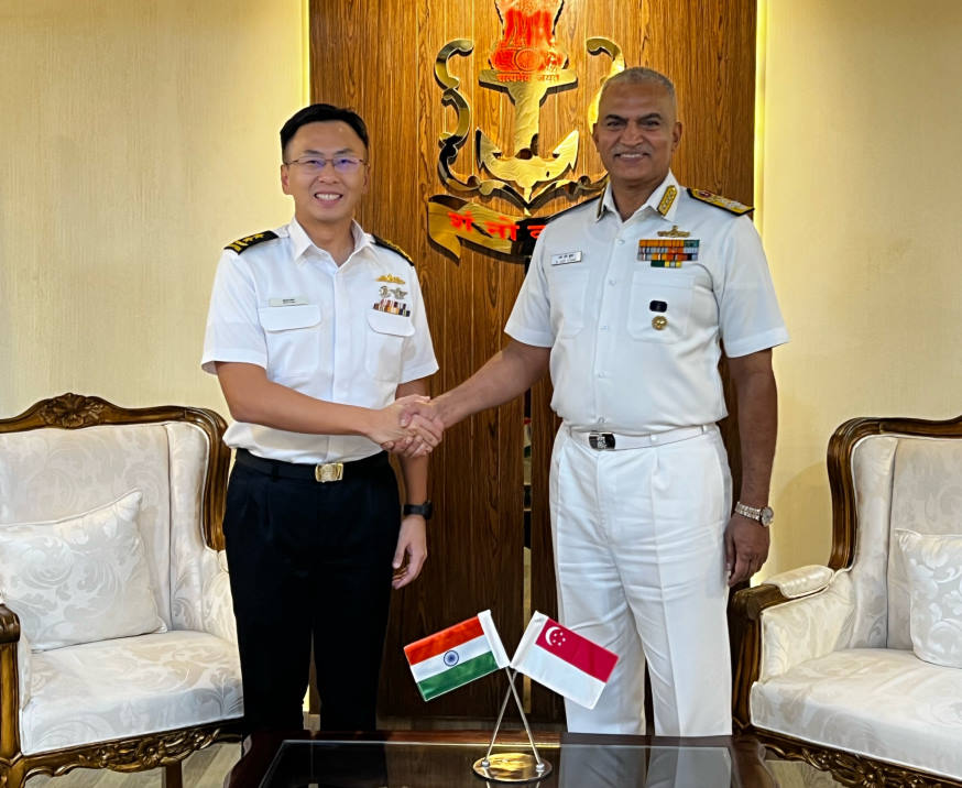 During the visit, RADM Wat called on the Indian Navy's Chief of Naval Staff Admiral (ADM) Hari Kumar. Both leaders reaffirmed the strong and long-standing defence relationship between our navies.