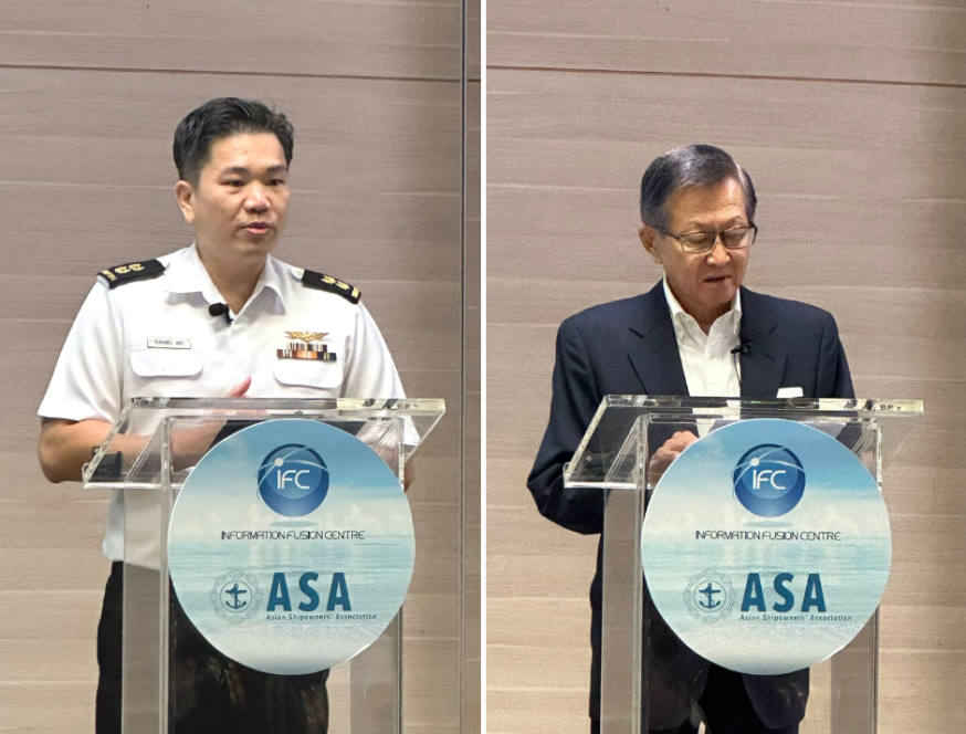 Both Deputy Head IFC and Head Shipping Engagement Lieutenant Colonel (LTC) Daniel Ng (left) and ASA Secretary General Mr Yuichi Sonoda (right) opened the 42nd SAM with their respective welcome speeches.