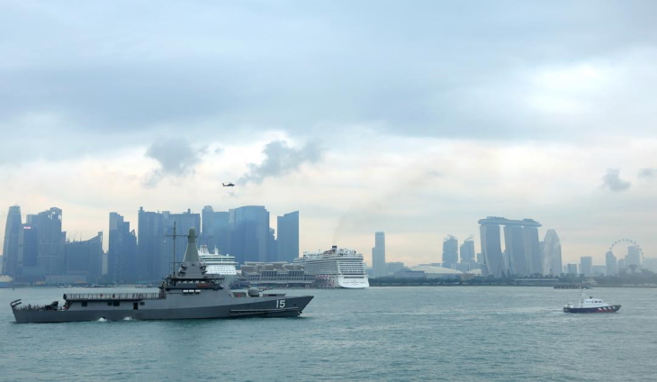 Our Navy is keeping watch with the Singapore Police Force Coast Guard and the RSAF as we get ready for the ASEAN Summit.