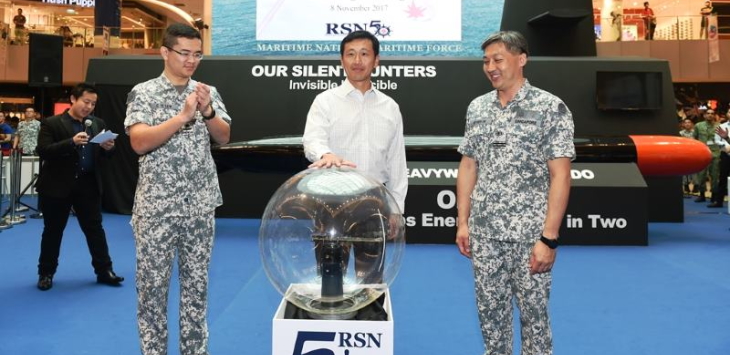 Second Minister for Defence Mr Ong Ye Kung launched the Republic of Singapore Navy (RSN) 50th Anniversary Exhibition at VivoCity (RSN50@Vivo) today.