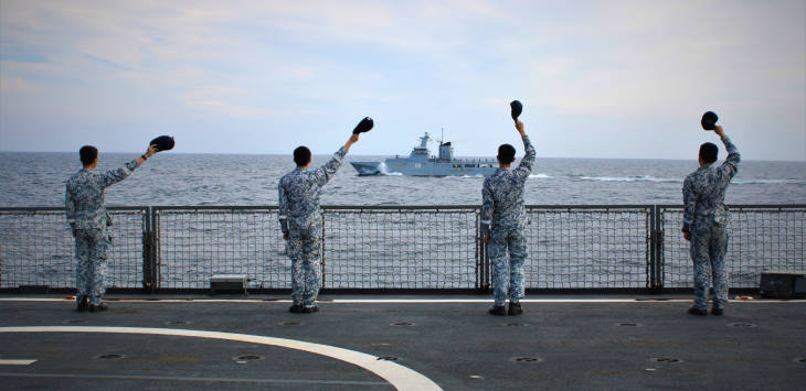 Keeping Warm Ties with the Royal Brunei Navy at Sea!