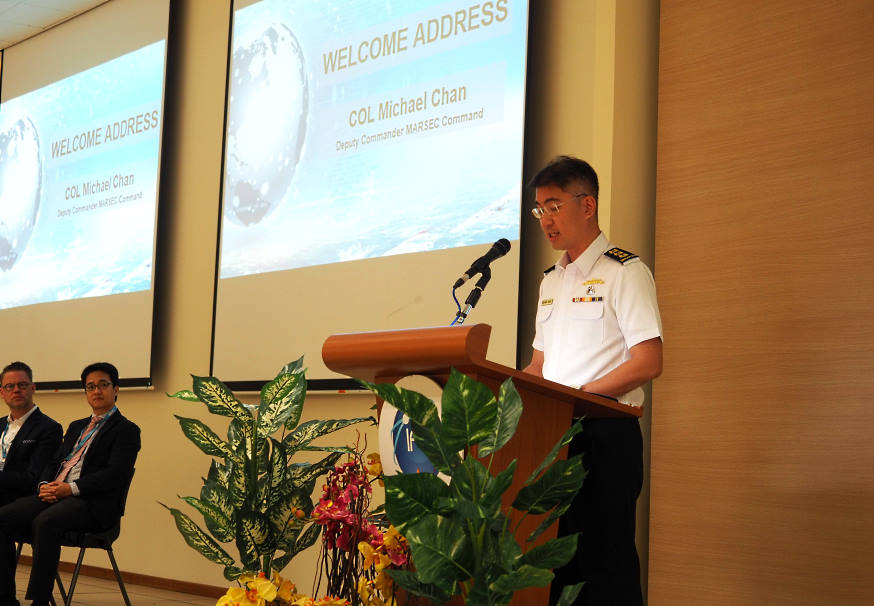 COL Michael Chan, Deputy MARSEC Command/Maritime Security Task Force during his opening address.