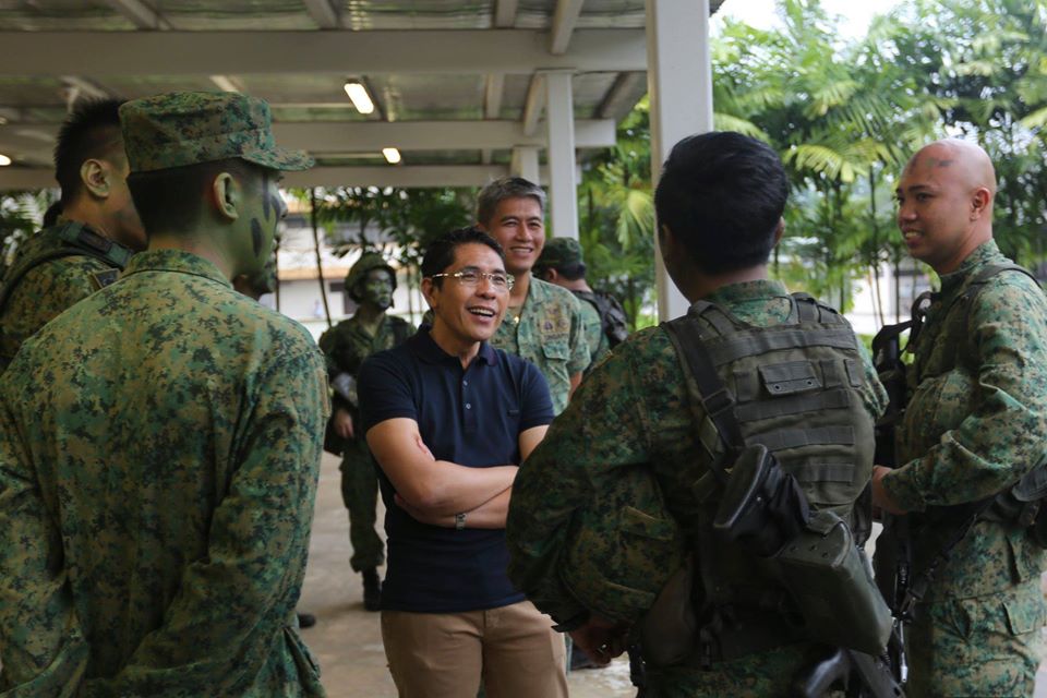 Senior Minister of State for Defence Dr Mohamad Maliki Bin Osman invites Employers and visits NSmen on In-Camp Training - 30 Oct 2018