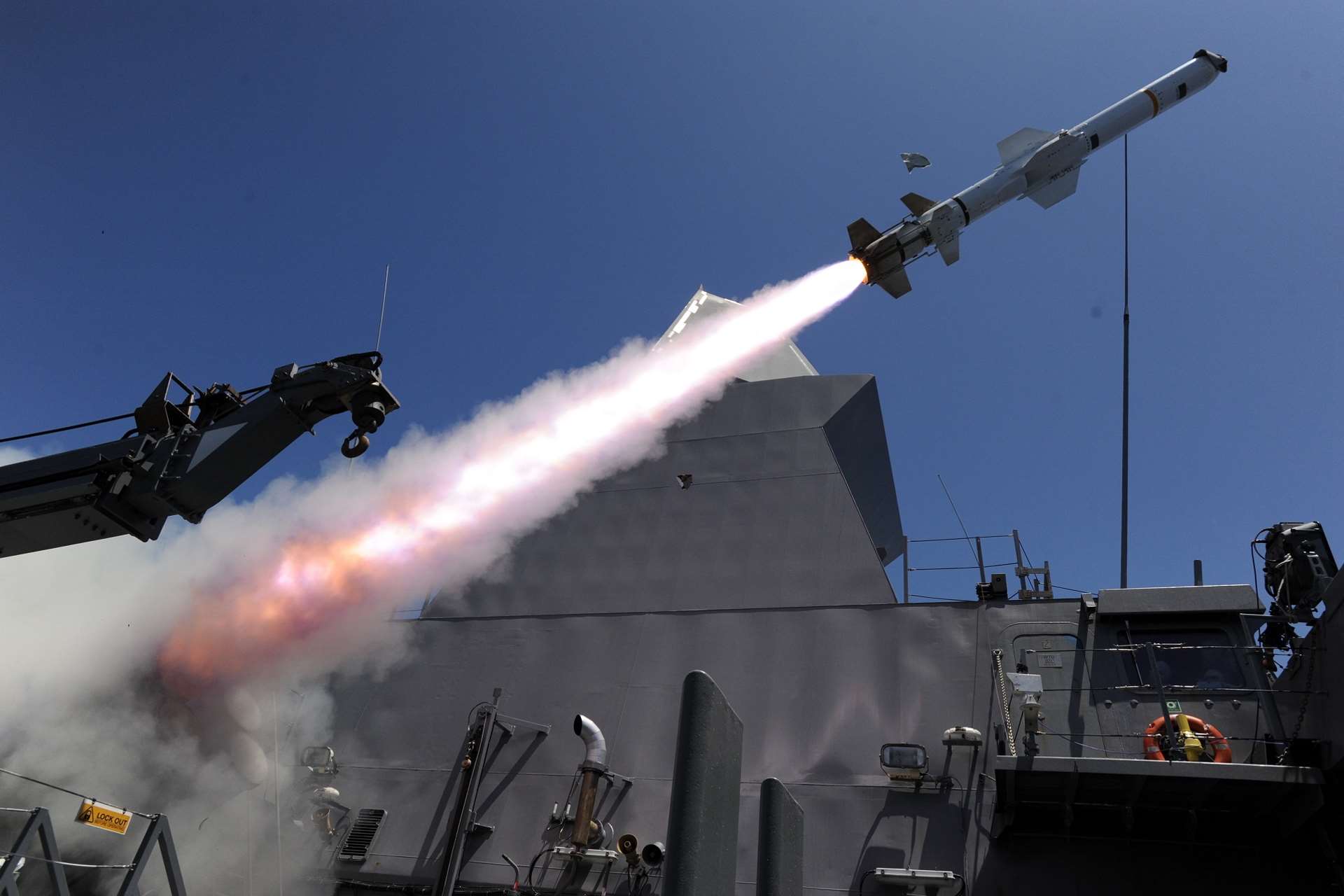RSN conducts successful Harpoon missile firing at RIMPAC